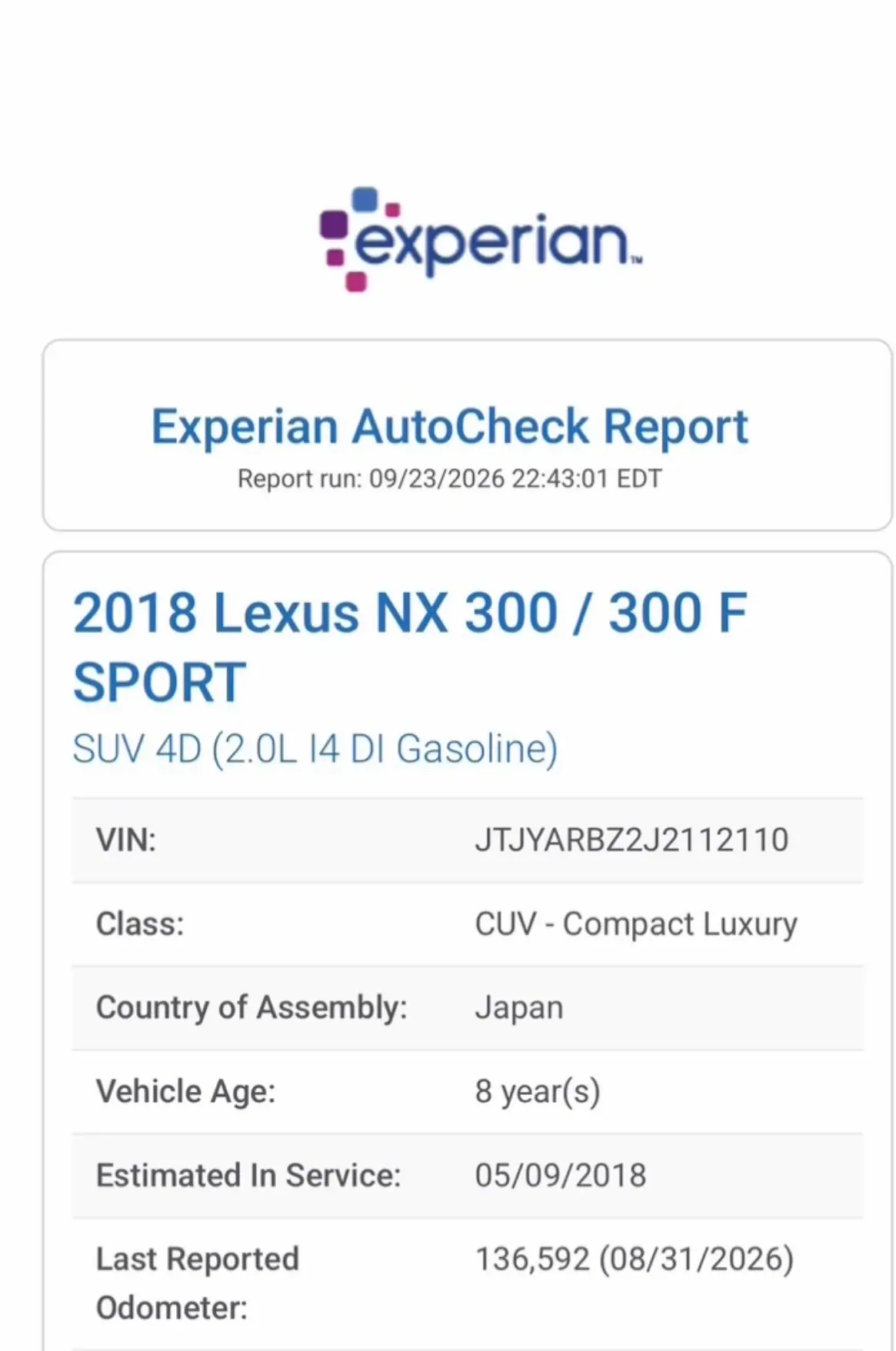 2018 Lexus NX 300 for sale in Sacramento — photo 13